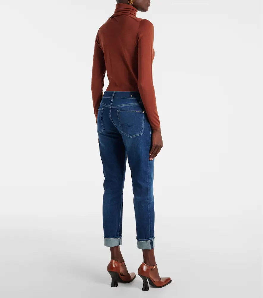 7 For All Mankind Mid-rise cropped skinny jeans | Thumbnail 7 7 For All Mankind Mid-rise cropped skinny jeans | Thumbnail 7