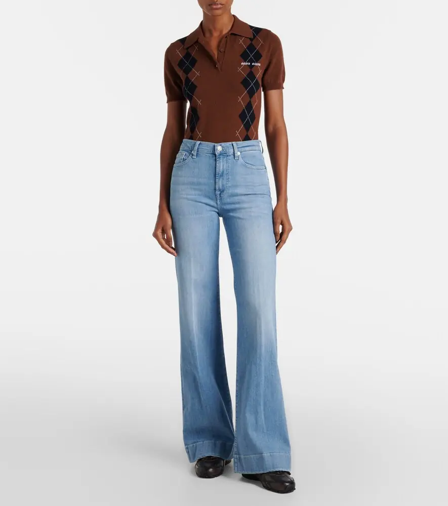 7 For All Mankind High-rise wide-leg jeans | Thumbnail 4
