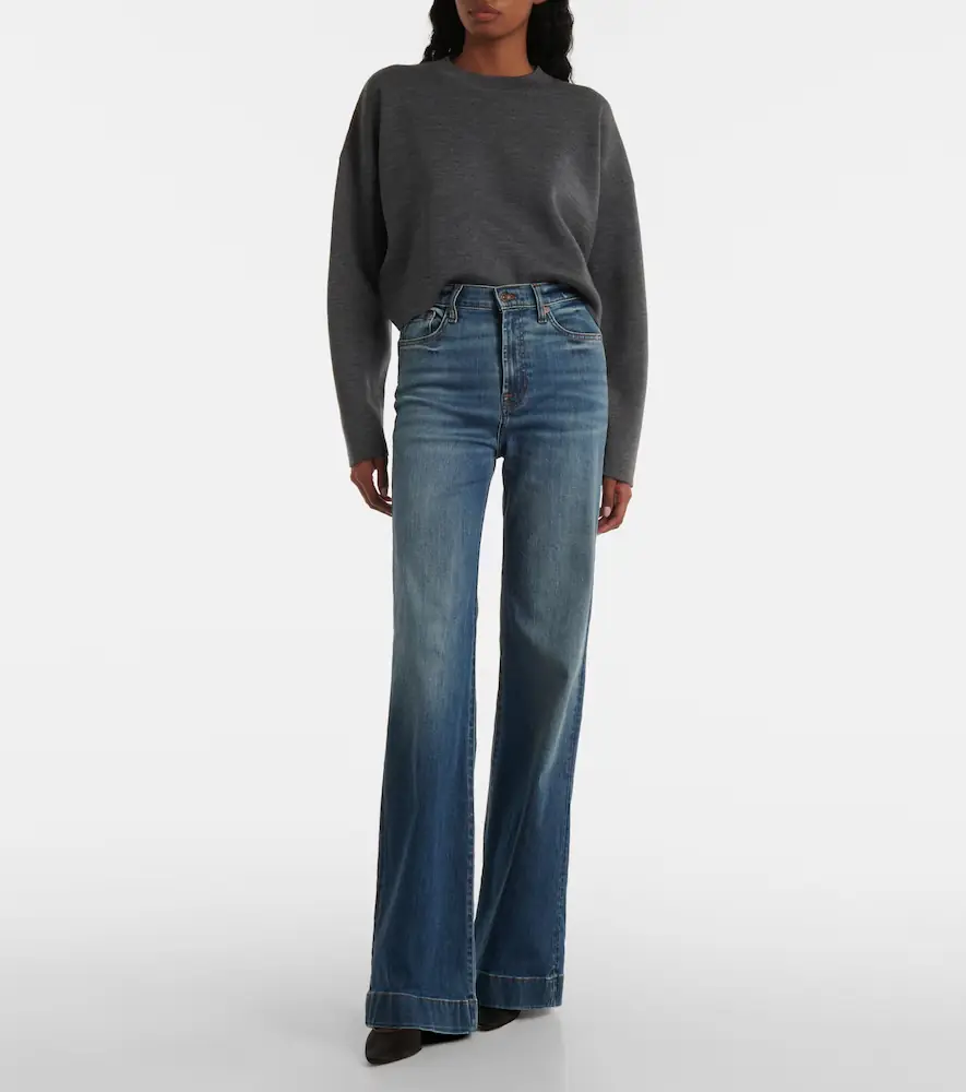 7 For All Mankind Modern Dojo Groovy high-rise flared jeans | Thumbnail 6