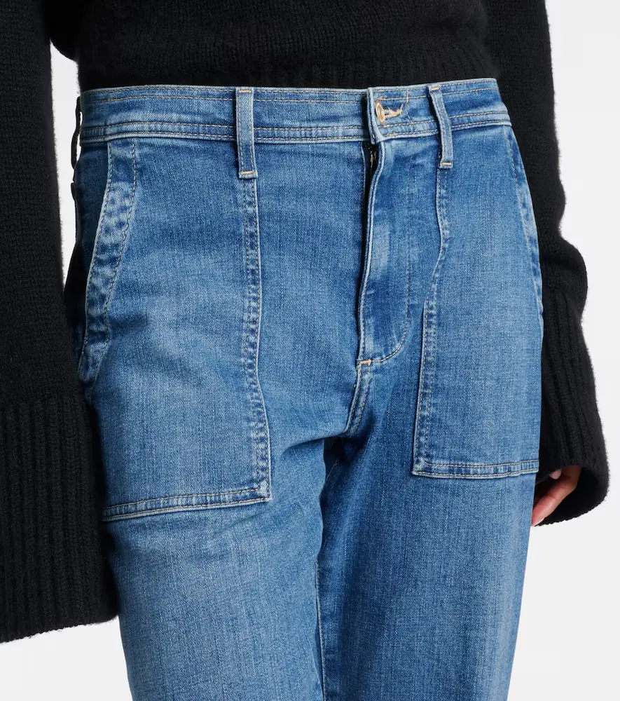 7 For All Mankind High-rise straight jeans | Thumbnail 3 7 For All Mankind High-rise straight jeans | Thumbnail 3