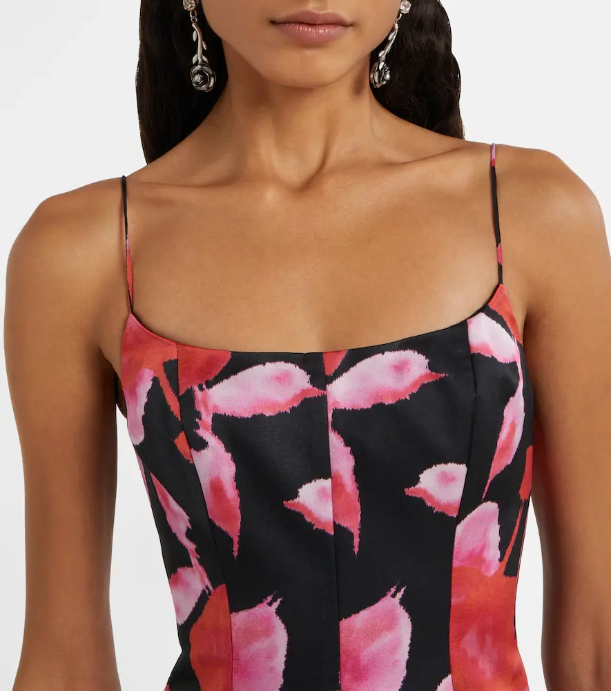 BLUMARINE Printed satin minidress | Thumbnail 4 BLUMARINE Printed satin minidress | Thumbnail 4