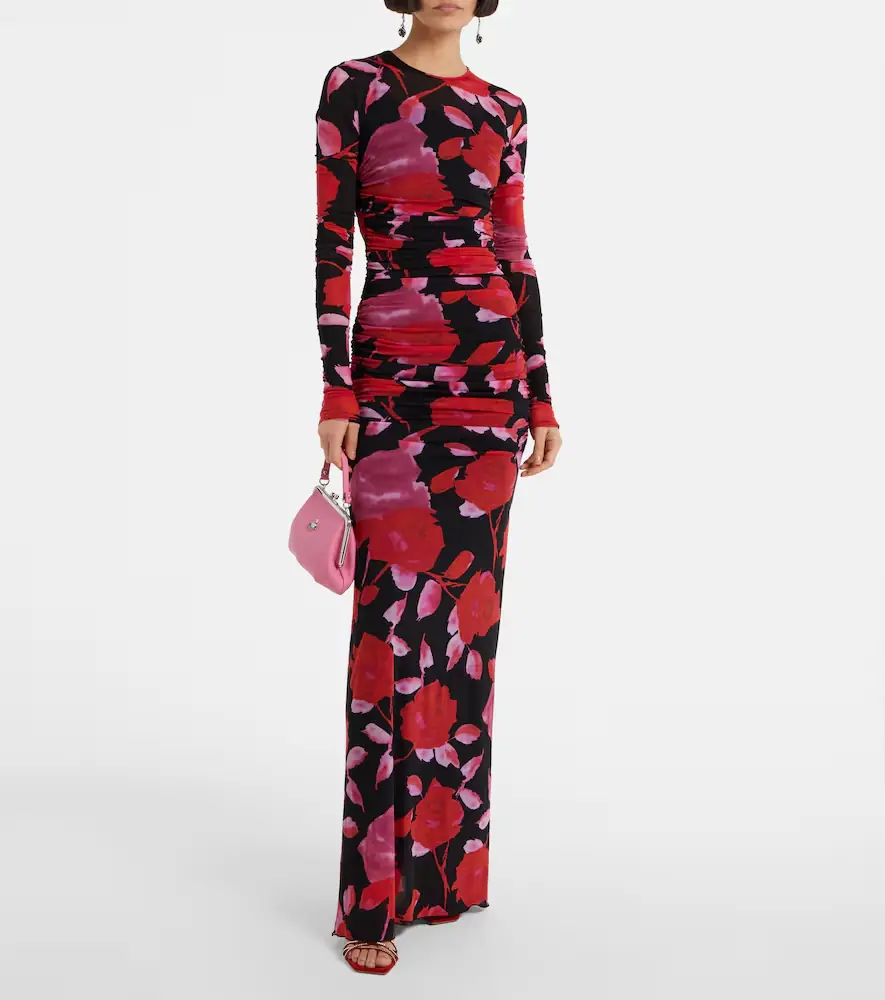BLUMARINE Fine Jer printed maxi dress | Thumbnail 3 BLUMARINE Fine Jer printed maxi dress | Thumbnail 3