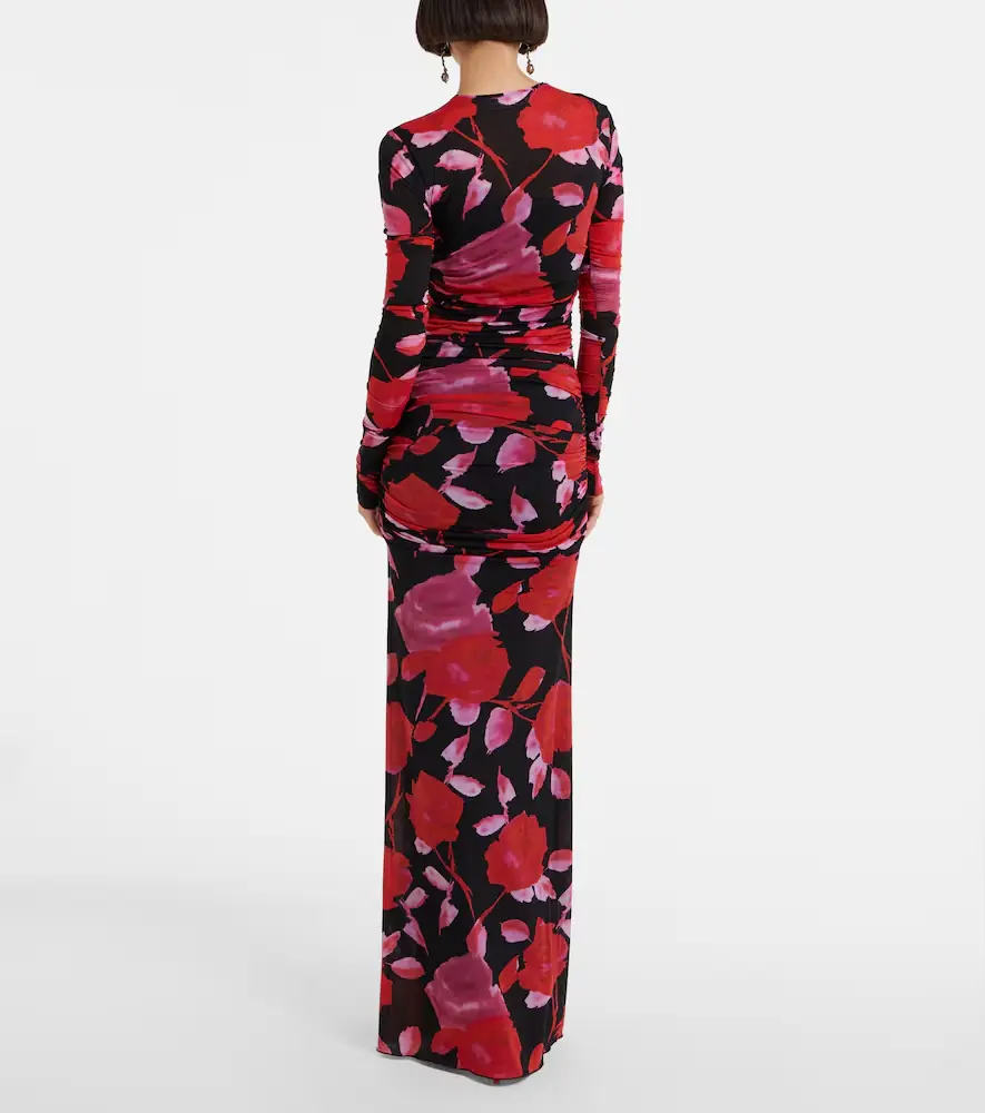 BLUMARINE Fine Jer printed maxi dress | Thumbnail 5 BLUMARINE Fine Jer printed maxi dress | Thumbnail 5