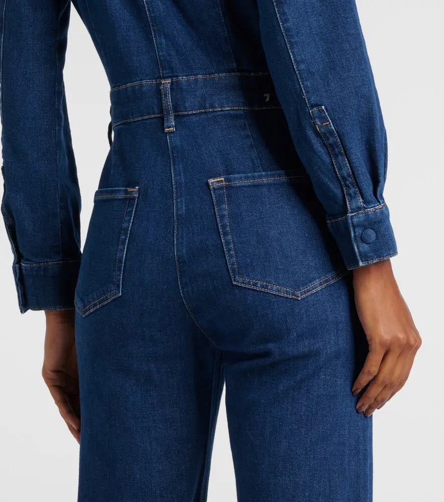 7 For All Mankind Flared denim jumpsuit | Thumbnail 7 7 For All Mankind Flared denim jumpsuit | Thumbnail 7