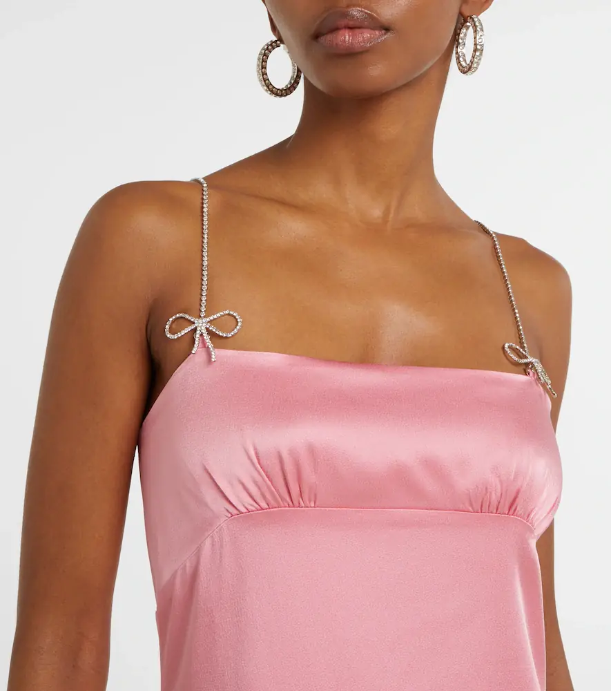 BLUMARINE Envers embellished satin midi dress | Thumbnail 5 BLUMARINE Envers embellished satin midi dress | Thumbnail 5