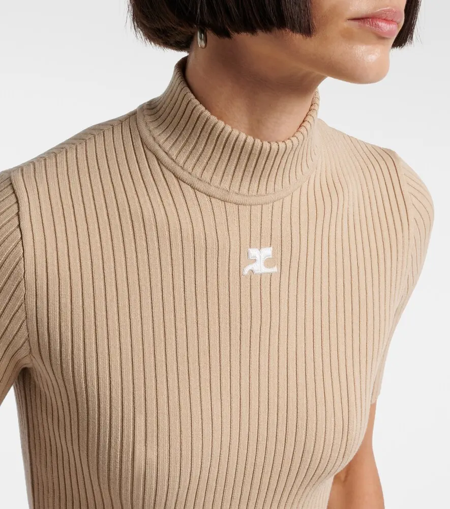 Courrèges Courrèges Reedition ribbed-knit top | Thumbnail 4
