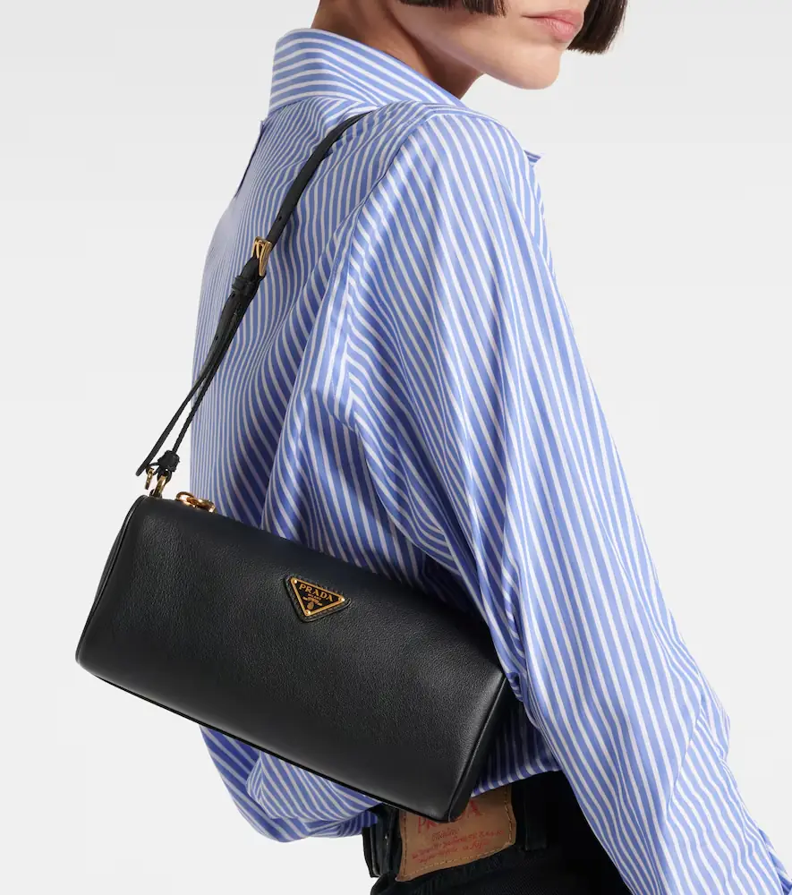 Prada Mini logo leather shoulder bag | Thumbnail 2 Prada Mini logo leather shoulder bag | Thumbnail 2