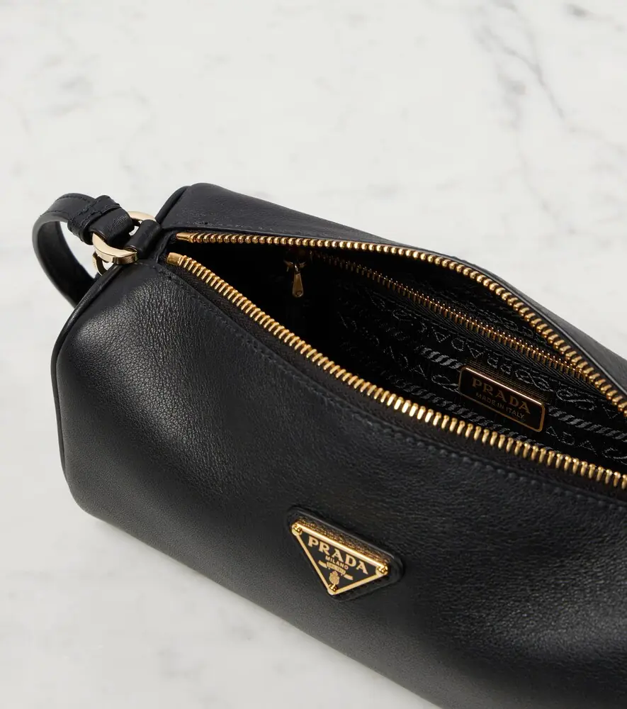 Prada Mini logo leather shoulder bag | Thumbnail 6 Prada Mini logo leather shoulder bag | Thumbnail 6