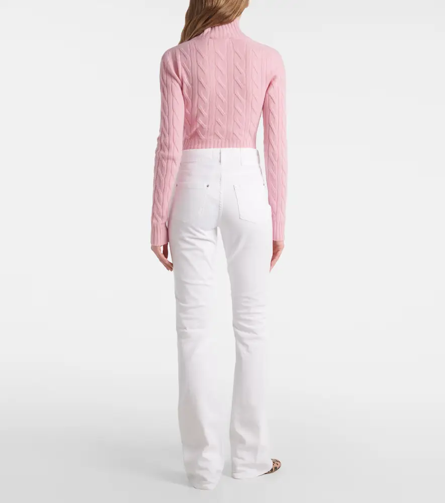 BLUMARINE Chain-detail high-rise bootcut jeans | Thumbnail 4 BLUMARINE Chain-detail high-rise bootcut jeans | Thumbnail 4