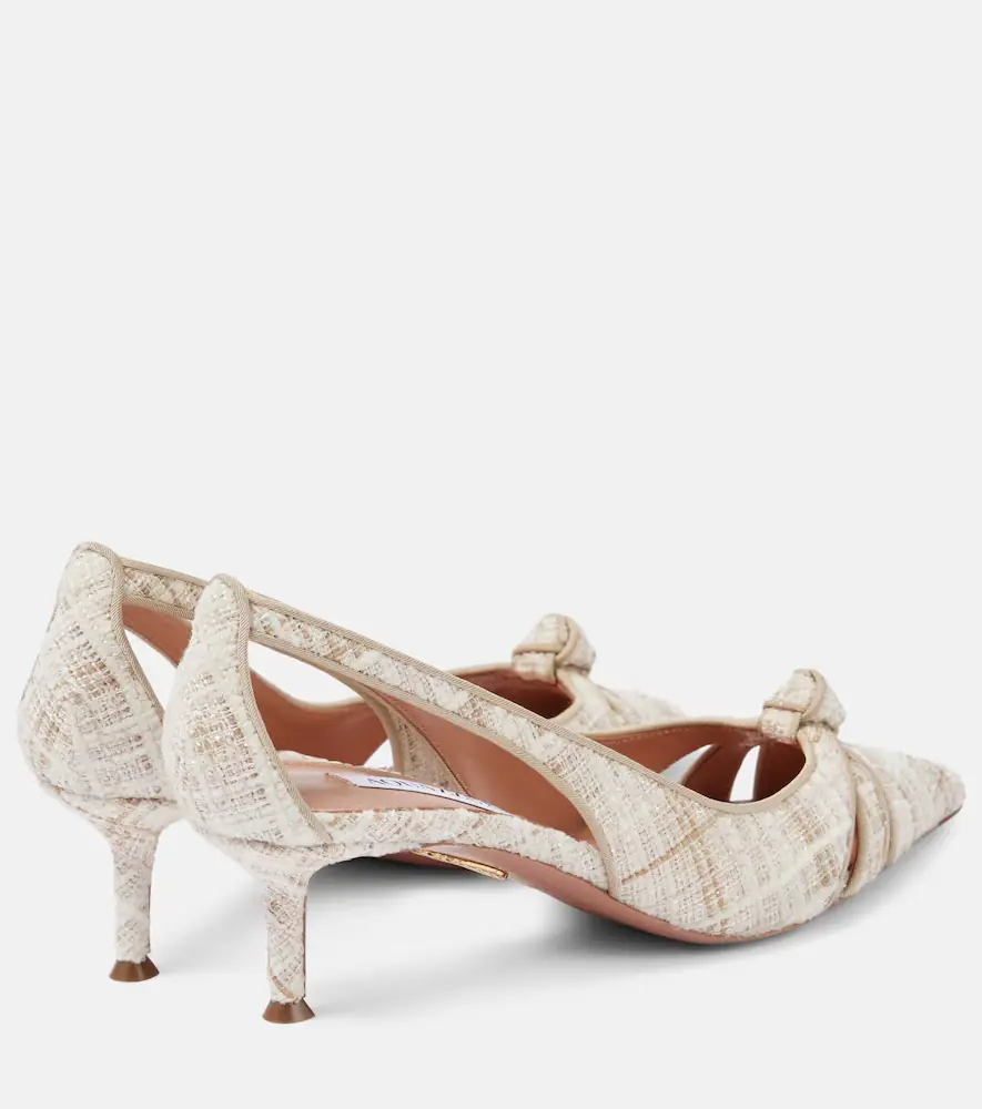 Aquazzura Premiere 50 cutout tweed pumps | Thumbnail 3