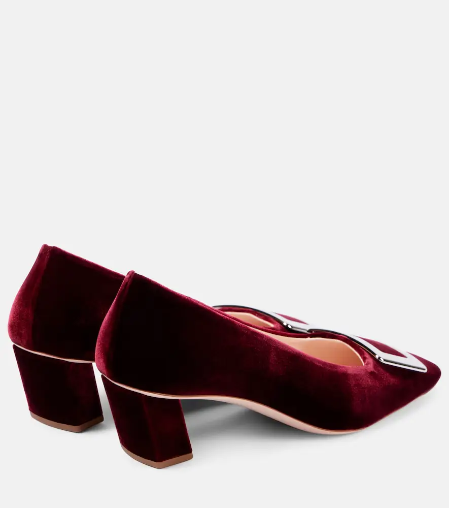 Roger Vivier Belle Vivier 45 faux fur-trimmed pumps | Thumbnail 2