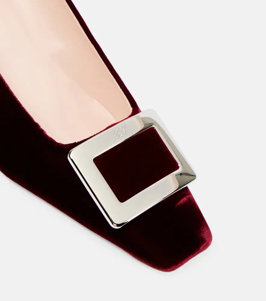 Roger Vivier Belle Vivier 45 faux fur-trimmed pumps | Thumbnail 3