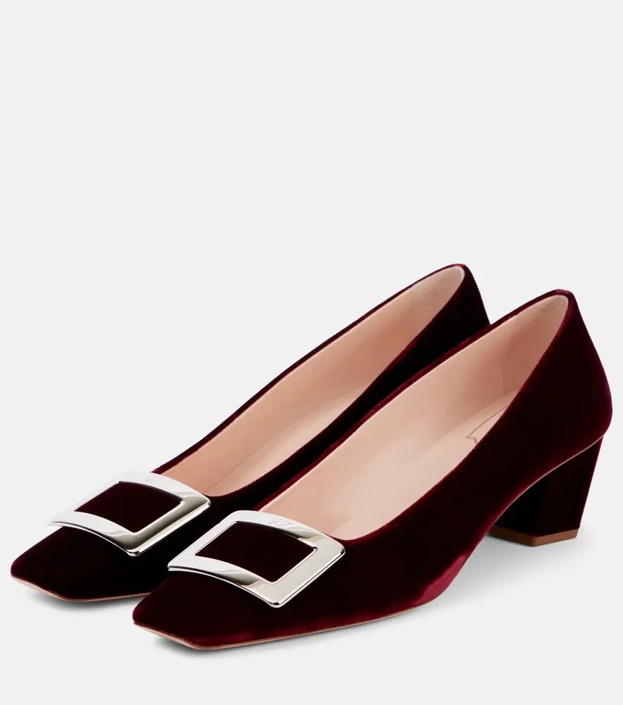 Roger Vivier Belle Vivier 45 faux fur-trimmed pumps | Thumbnail 4
