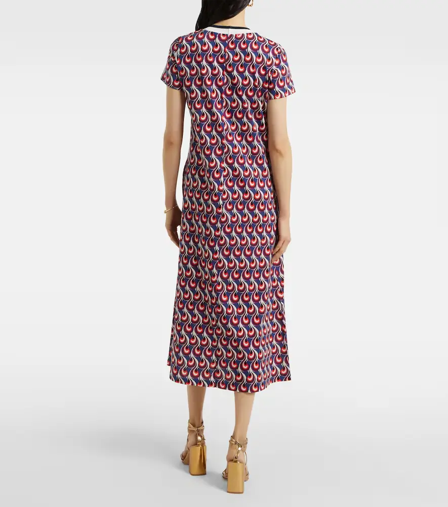 La DoubleJ Sporty Swing printed cotton jersey midi dress | Thumbnail 6