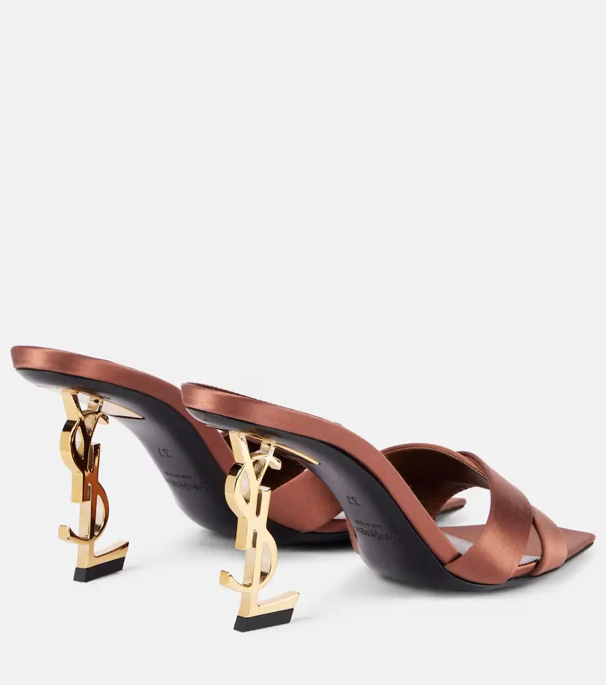 Saint Laurent Opyum 85 satin mules | Thumbnail 4