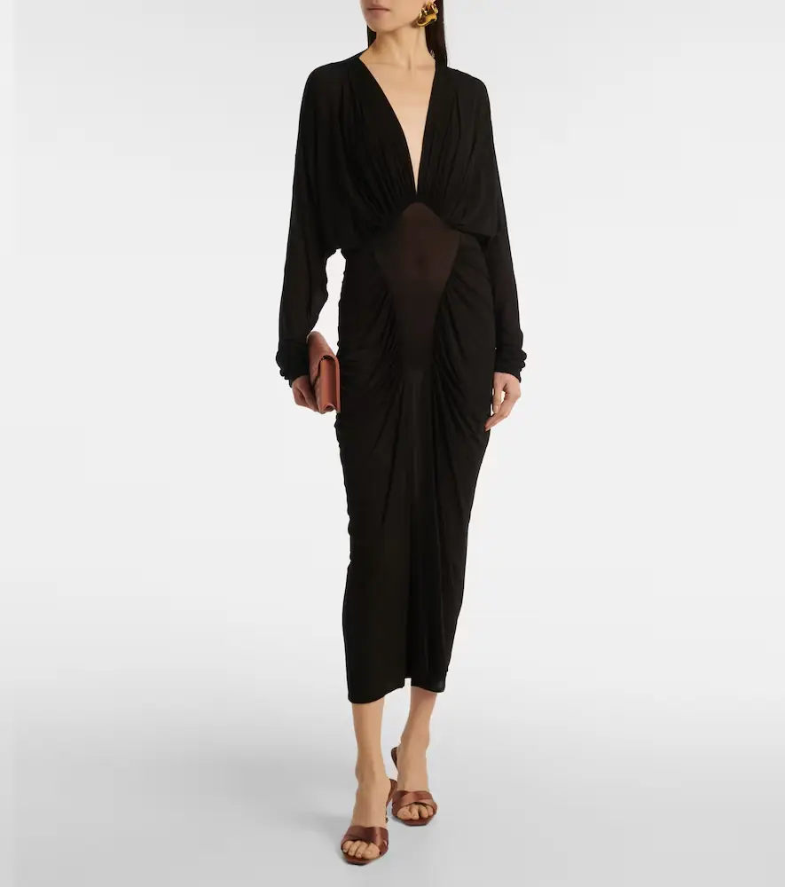 Saint Laurent Opyum 85 satin mules | Thumbnail 5