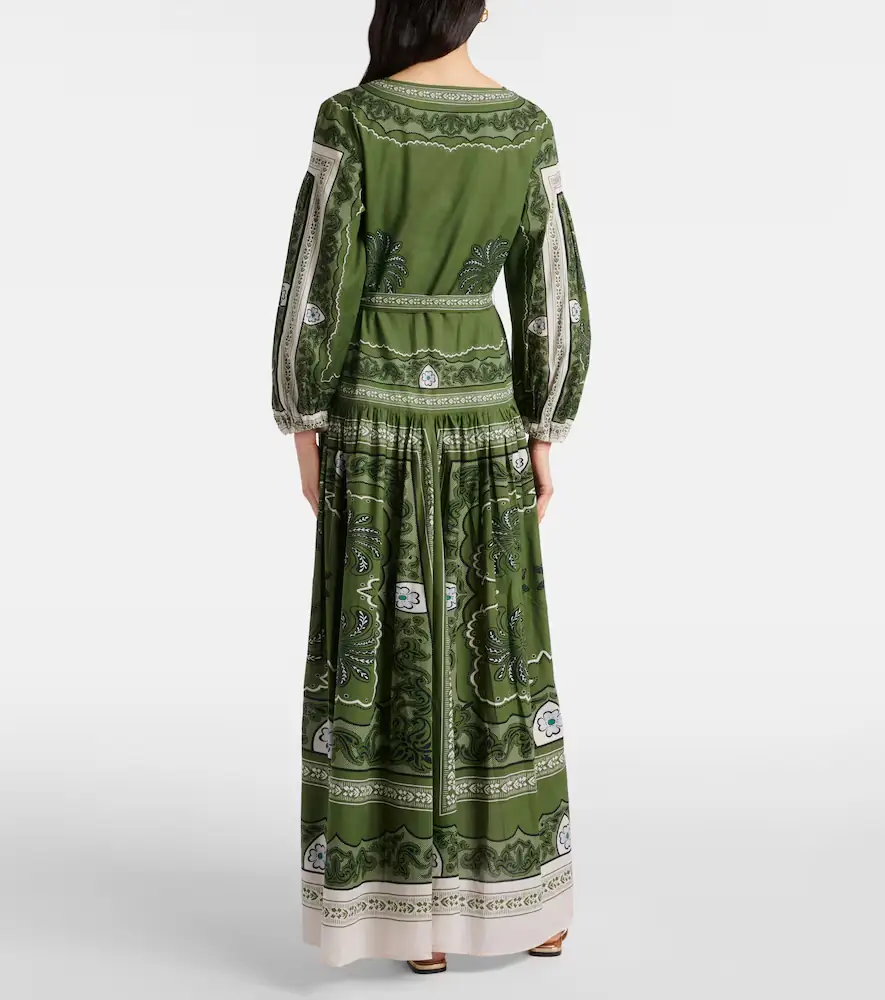 La DoubleJ Viviana printed cotton muslin maxi dress | Thumbnail 3
