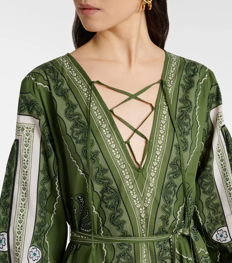 La DoubleJ Viviana printed cotton muslin maxi dress | Thumbnail 4