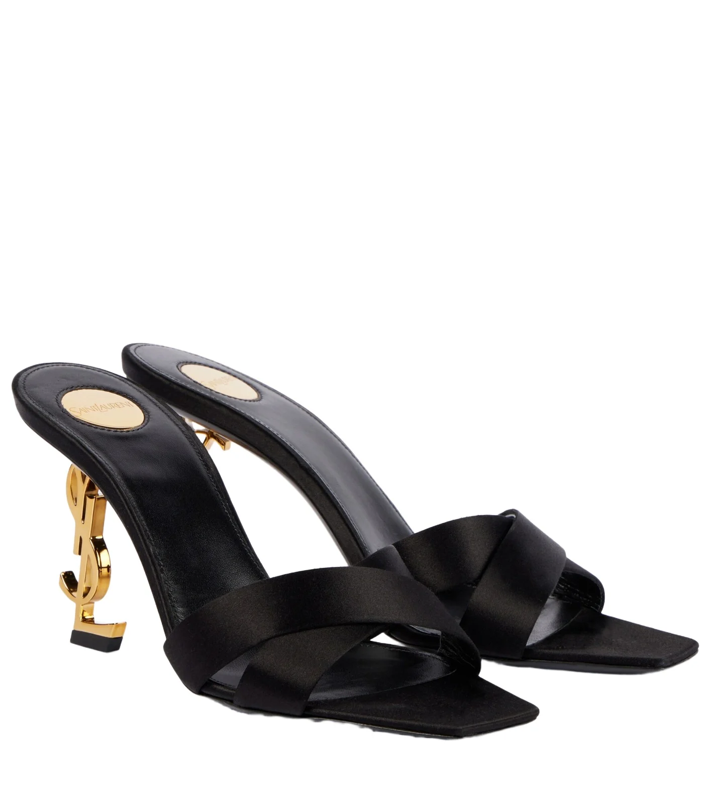 Opyum 85 satin crêpe mules Opyum 85 satin crêpe mules