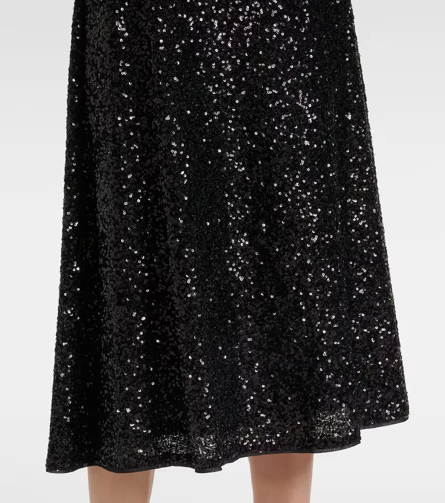 Diane von Furstenberg Araminta sequined high-rise midi skirt | Thumbnail 3 Diane von Furstenberg Araminta sequined high-rise midi skirt | Thumbnail 3
