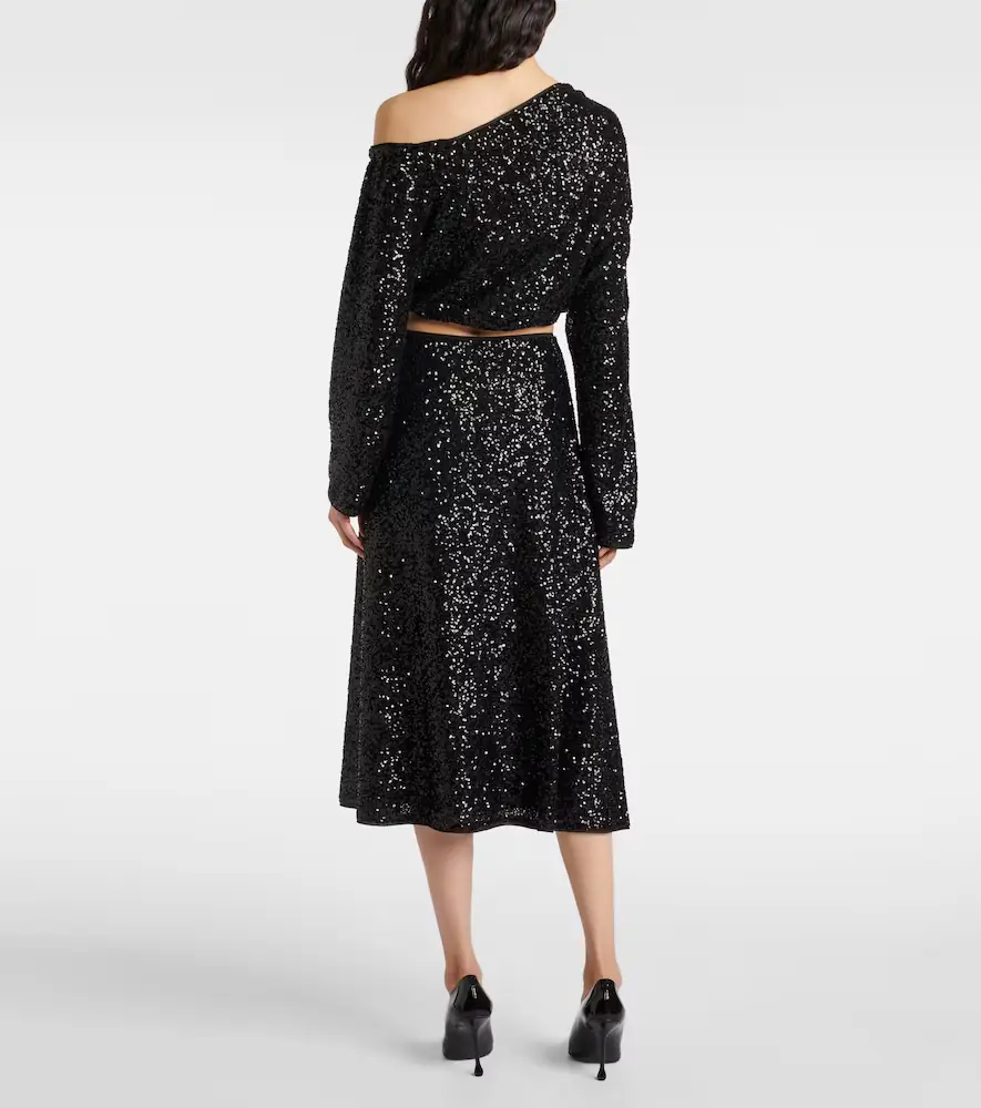 Diane von Furstenberg Araminta sequined high-rise midi skirt | Thumbnail 5 Diane von Furstenberg Araminta sequined high-rise midi skirt | Thumbnail 5