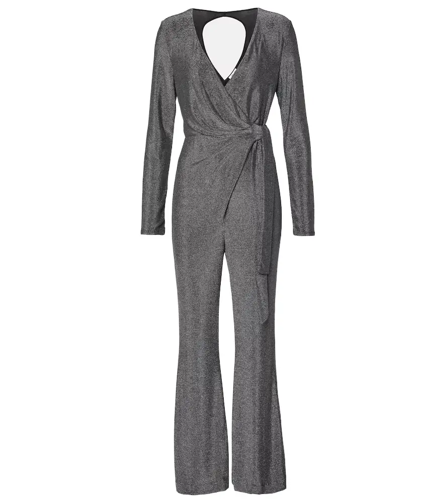 Diane von Furstenberg Cosima Two lamé jumpsuit | Image 1 Diane von Furstenberg Cosima Two lamé jumpsuit | Image 1