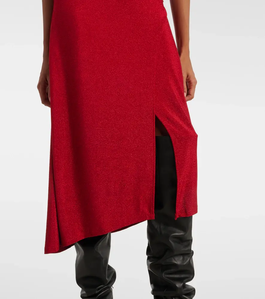 Diane von Furstenberg Agustin lamé midi dress | Thumbnail 5 Diane von Furstenberg Agustin lamé midi dress | Thumbnail 5