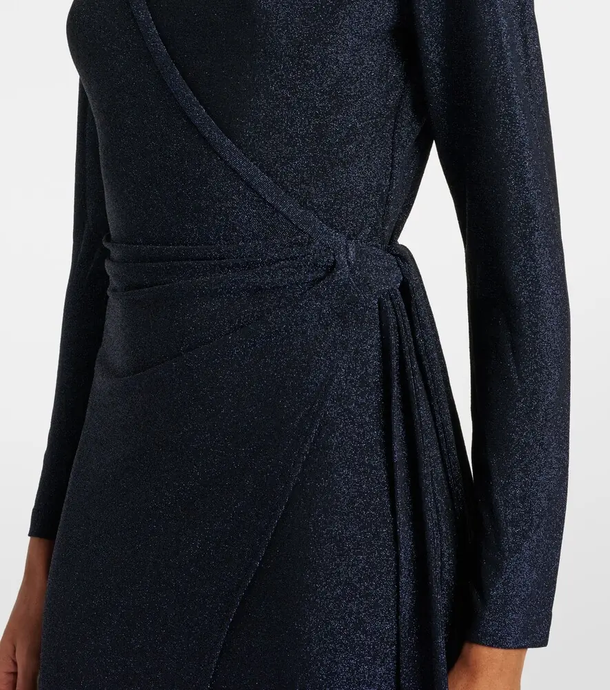 Diane von Furstenberg Simona lamé wrap dress | Thumbnail 3 Diane von Furstenberg Simona lamé wrap dress | Thumbnail 3