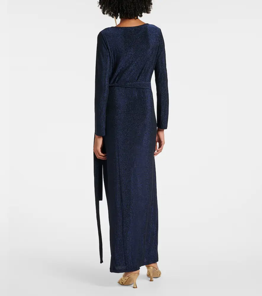 Diane von Furstenberg Simona lamé wrap dress | Thumbnail 5 Diane von Furstenberg Simona lamé wrap dress | Thumbnail 5
