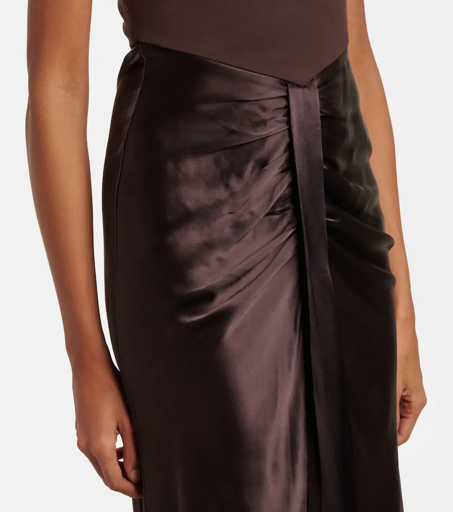 Staud Wayfaring gathered strapless midi dress | Thumbnail 3