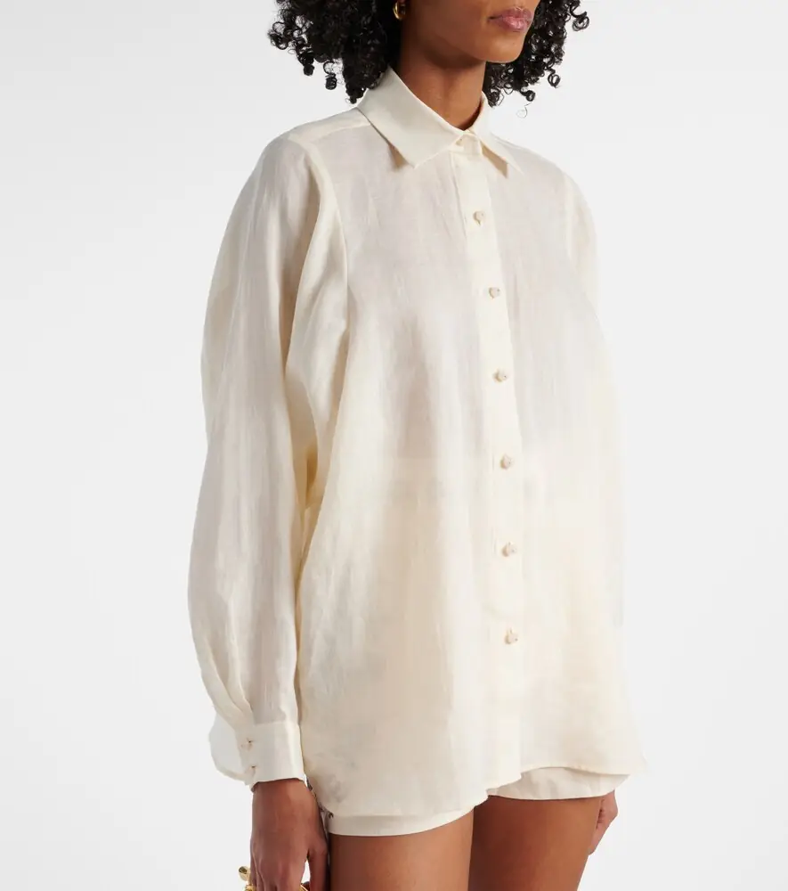 Zimmermann Crush ramie shirt | Thumbnail 3