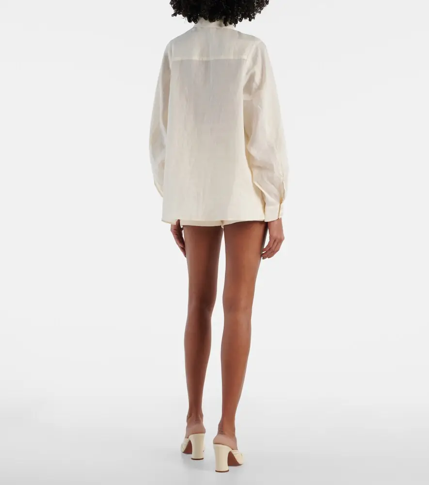 Zimmermann Crush ramie shirt | Thumbnail 4