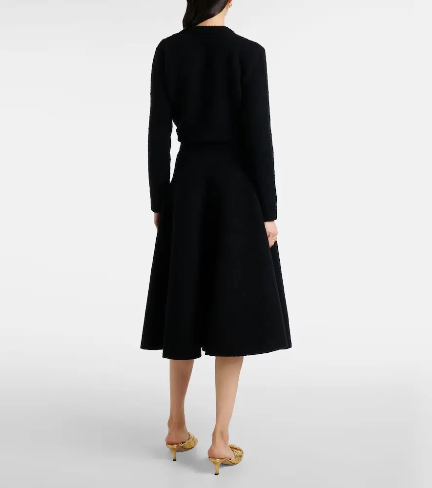Bottega Veneta Wool midi skirt | Thumbnail 3 Bottega Veneta Wool midi skirt | Thumbnail 3