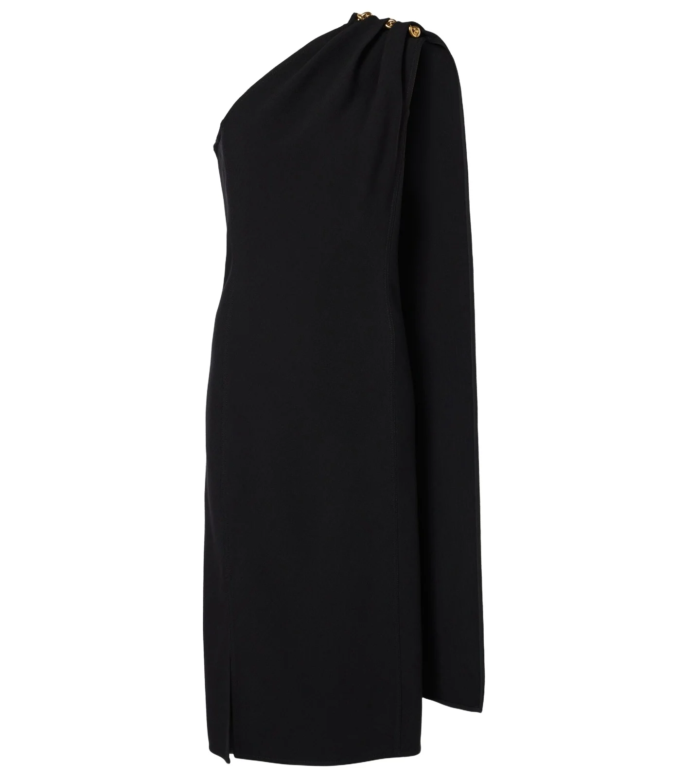 One-shoulder crêpe midi dress One-shoulder crêpe midi dress