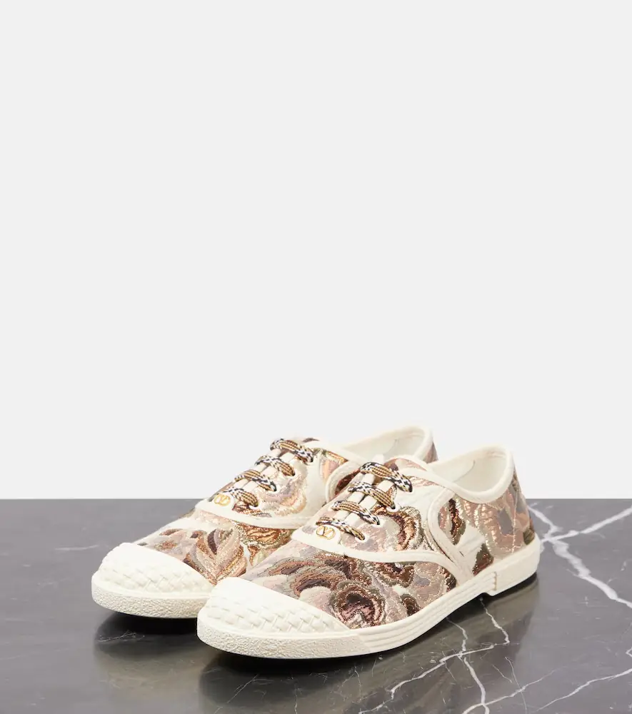 Valentino Garavani Bay By Bay jacquard sneakers | Thumbnail 4 Valentino Garavani Bay By Bay jacquard sneakers | Thumbnail 4