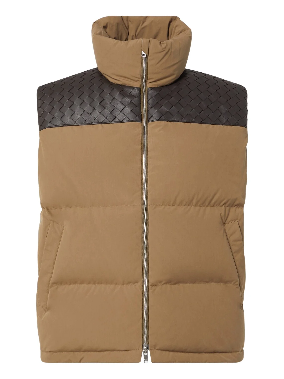 Bottega Veneta Intrecciato cotton poplin down vest
