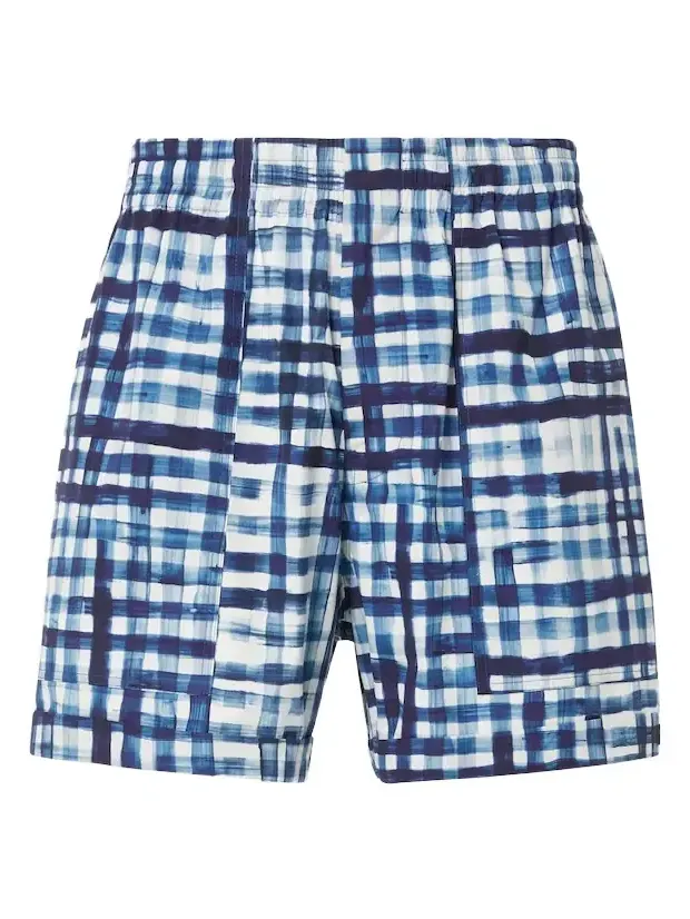 Gingham cotton Bermuda shorts Gingham cotton Bermuda shorts