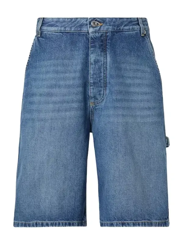 High-rise denim Bermuda shorts High-rise denim Bermuda shorts