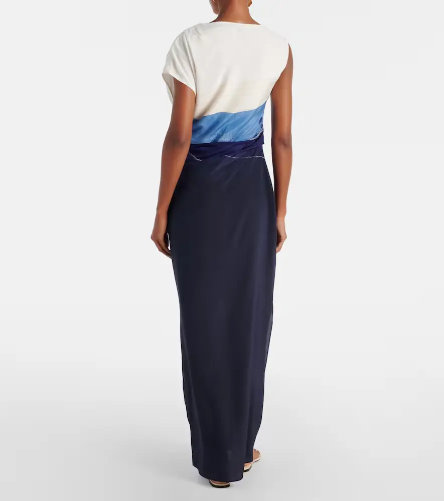 SIR. Mariner printed silk maxi dress | Thumbnail 2
