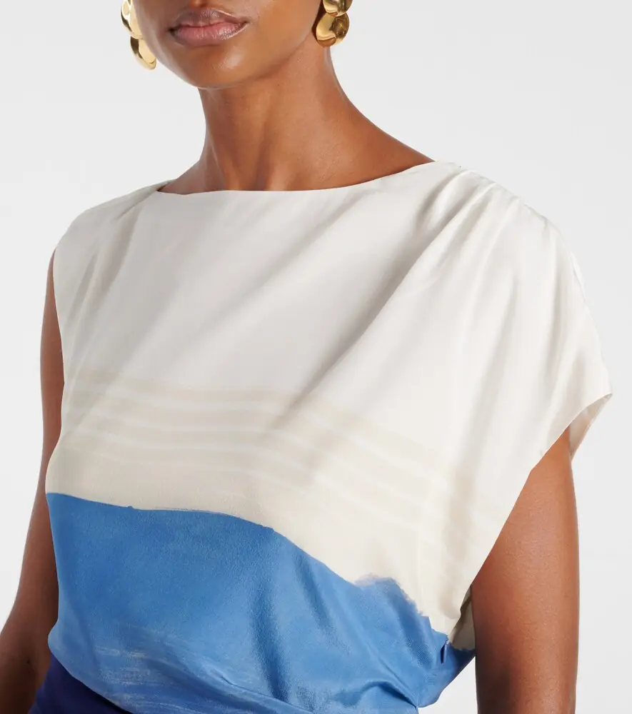 SIR. Mariner printed silk maxi dress | Thumbnail 5