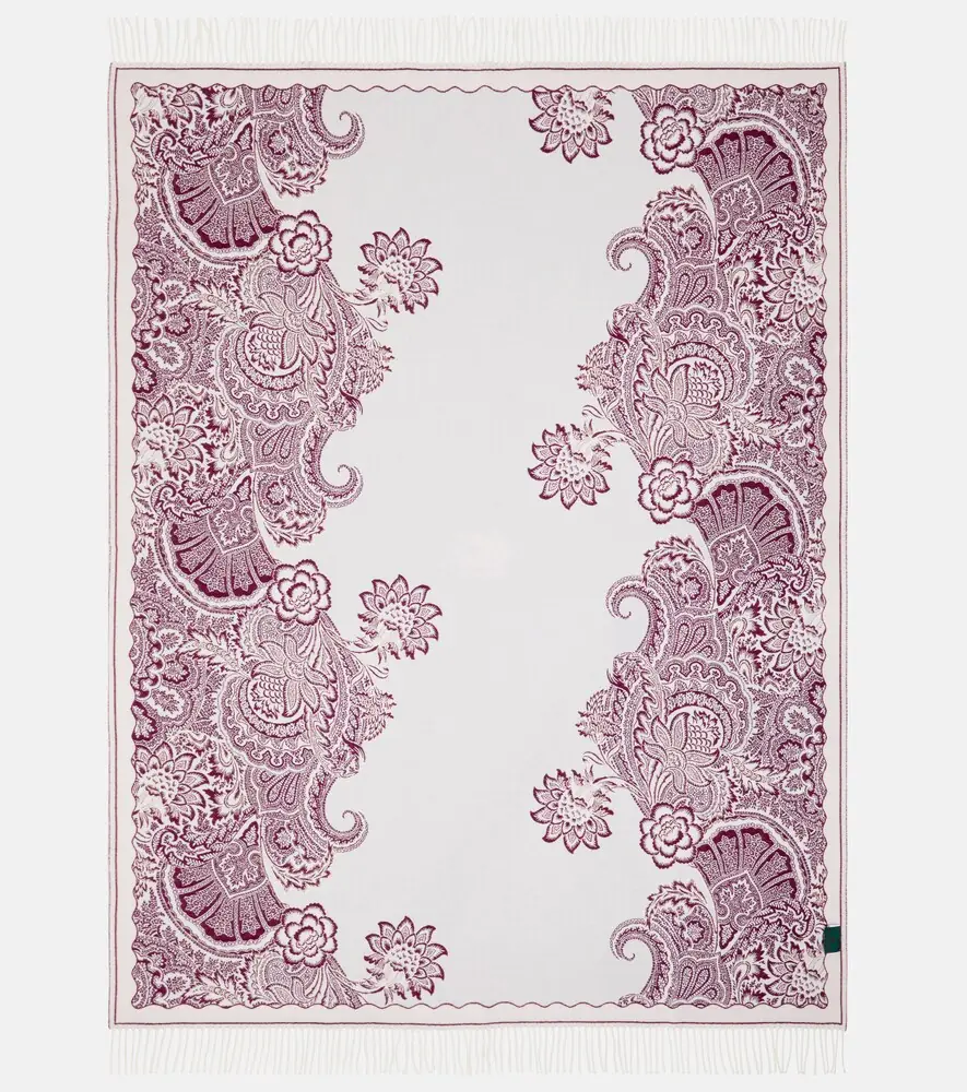 Etro Floral wool throw | Thumbnail 2