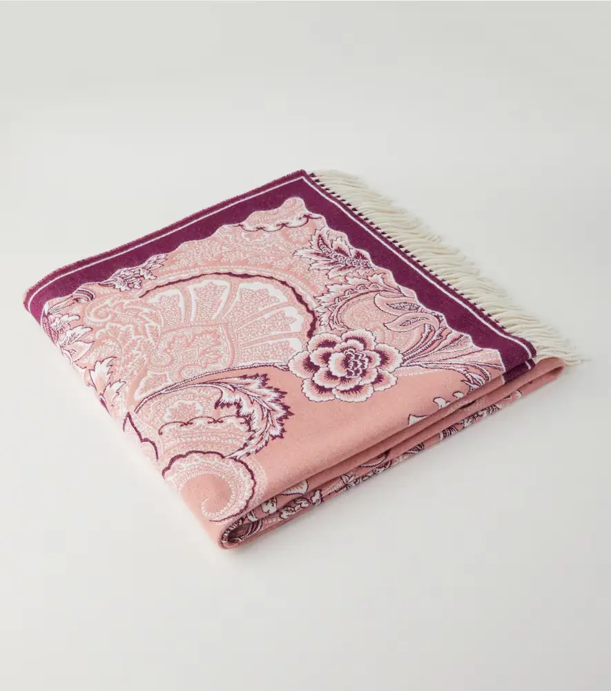Etro Floral wool throw | Thumbnail 3