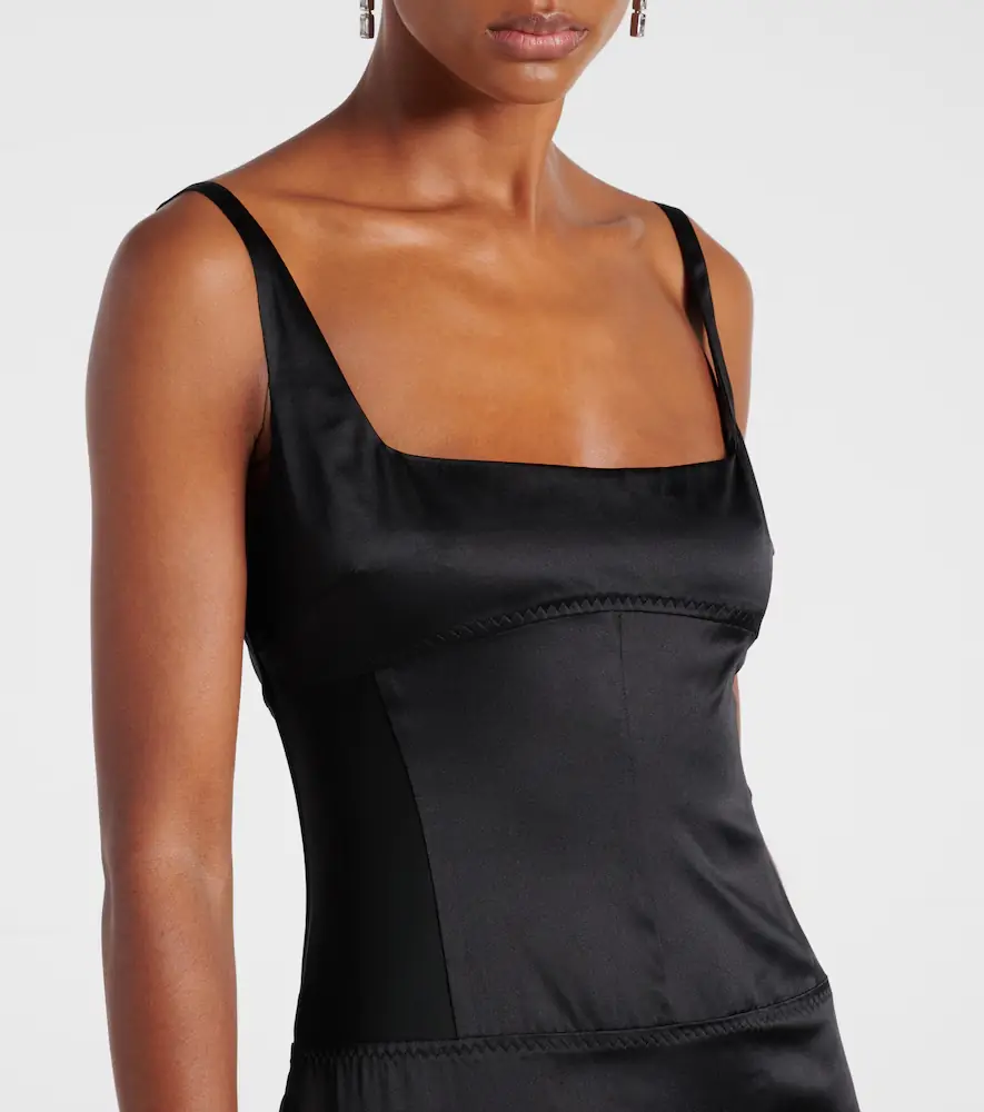 SIR. Sonora Evening silk-blend satin midi dress | Thumbnail 3 SIR. Sonora Evening silk-blend satin midi dress | Thumbnail 3