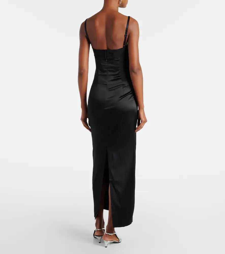 SIR. Sonora Evening silk-blend satin midi dress | Thumbnail 4 SIR. Sonora Evening silk-blend satin midi dress | Thumbnail 4