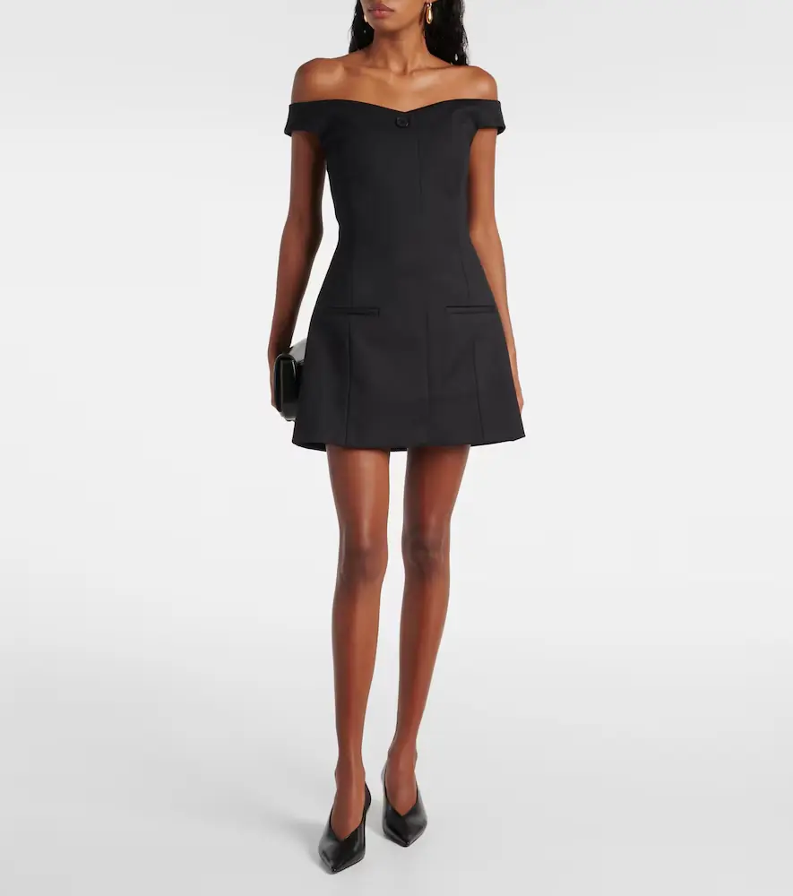 SIR. Sandrine off-shoulder minidress | Thumbnail 2