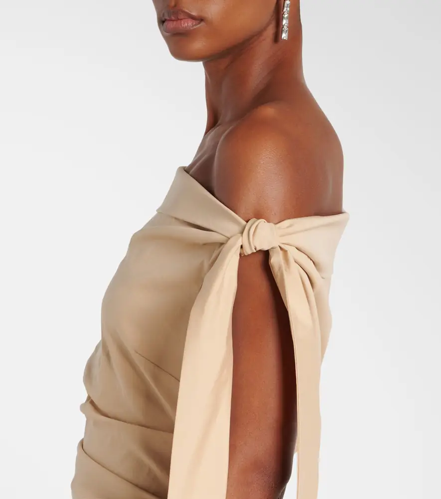 SIR. Dahlia off-shoulder cotton-blend gown | Thumbnail 3
