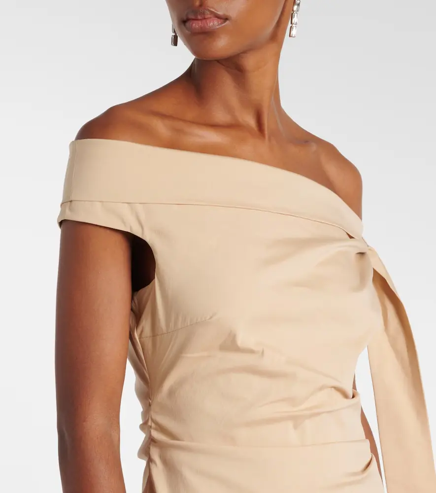 SIR. Dahlia off-shoulder cotton-blend gown | Thumbnail 4