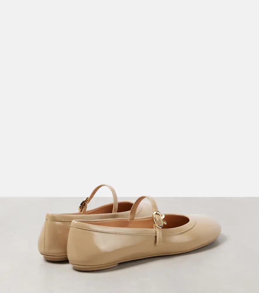 Gianvito Rossi Carla patent leather Mary Jane flats | Thumbnail 2