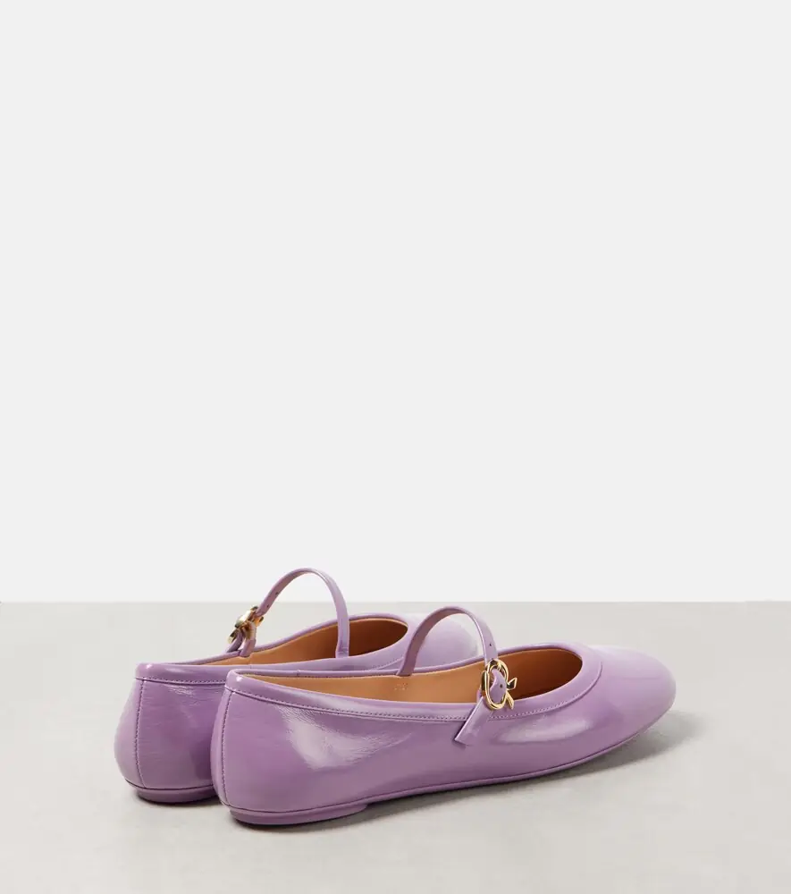 Gianvito Rossi Carla patent leather Mary Jane flats | Thumbnail 2