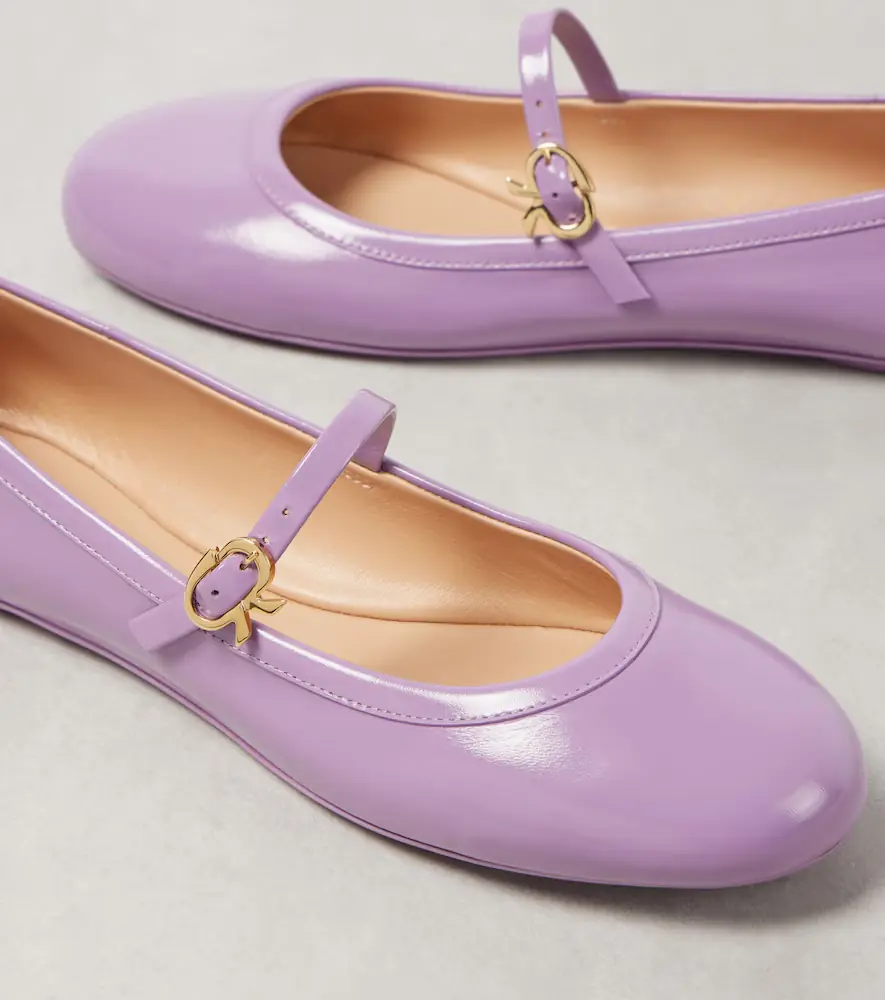 Gianvito Rossi Carla patent leather Mary Jane flats | Thumbnail 4